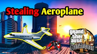 HOW TO FLY AIRCRAFT IN GTA SAN ANDREAS  AIR CRAFT IN GTA SA  HOW TO FLY AEROPLAN IN GTA SA  GTA [upl. by Nica835]