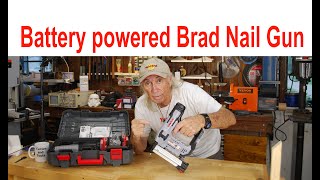 LinkNal Brad Nail Gun battery powered 20V reviewed by Coffee and tools Ep 465 [upl. by Nyladnarb]