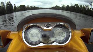 Sea doo Rxt 215 Top Speed with 5 Go Pro shots [upl. by Reamy139]