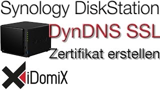 Synology DiskStation Gültiges DynDNS SSL Zertifikat erstellen [upl. by Darnell]