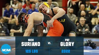 Nick Suriano vs Pat Glory 2022 NCAA wrestling championship final 125 lb [upl. by Alekat723]