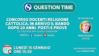 Concorso docenti religione cattolica in arrivo il bando dopo 20 anni Le info utili [upl. by Karrah]