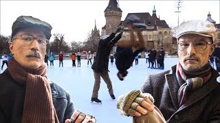 Old Man Ice Skating Prank PART 2  Backflip on ice  Acroice [upl. by Kelcey]