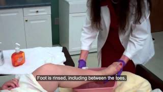 CNA ESSENTIAL SKILLS  Foot Care 637 [upl. by Nimzzaj]