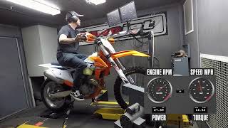 2022 KTM 350 XCF Dyno Test [upl. by Won560]