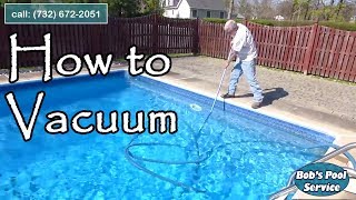 How to Vacuum A Pool With A Sand Filter [upl. by Atsylac]