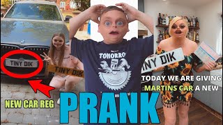 We changed his CAR registration 😱 PRANK [upl. by Rheingold]