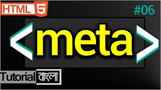 meta Tag in HTML  meta html  html meta tag Bangla Tutorial 06 [upl. by Dimphia168]