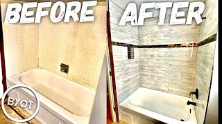 DIY Shower Remodel  START To FINISH Part 1 of 2 [upl. by Ewell625]