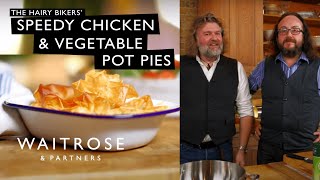 Hairy Bikers Speedy Chicken and Vegetable Pot Pies  Waitrose [upl. by Haroppiz]