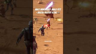 Mace Windu BRUTALLY kills Jango Fett  Deleted Scene starwars edit edits shorts short AOTC 4k [upl. by Lanrev249]