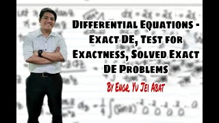 Exact differential equation introduction amp example [upl. by Tristis]