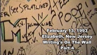 February 13 1993 Elizabeth New Jersey Writings on the wall Part 4 [upl. by Cy]