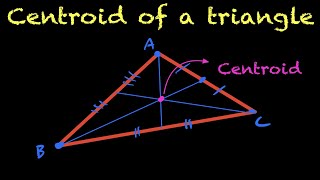 Calculating the Centroid of a Triangle [upl. by Siugram]