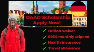 DAAD SCHOLARSHIP 2024  FULL TUITION WAIVER  APPLY NOW [upl. by Leizo116]