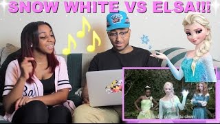 quotSNOW WHITE vs ELSA Princess Rap Battlequot By Whitney Avalon Reaction [upl. by Justinian]