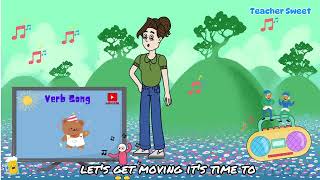 Verb Song 🎶for kids EDUCATIONAL VIDEO [upl. by Eislek]