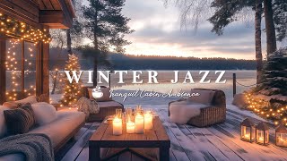 Winter Charming Jazz In Lakeside  Soothing Jazz Piano Music For Work Study amp Chill Out [upl. by Richey]