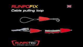 RUNPOTEC RUNPOFIX  cable pulling loop with protective cap [upl. by Schwejda]