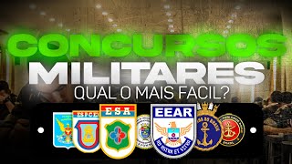 DO MAIS FÁCIL PARA O MAIS DIFÍCIL  Minha Classificação dos Concursos Militares [upl. by Erdnael]