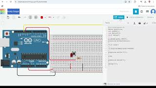 Práctica 3 Servomotor con push button Tinkercad [upl. by Alina]