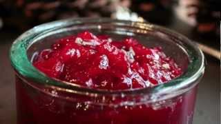 Ginger Pear Cranberry Sauce  Thanksgiving Holiday Cranberry Sauce Recipe [upl. by Eihpos]