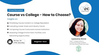 Course VS College How to Choose  iDreamCareer [upl. by Adeys667]