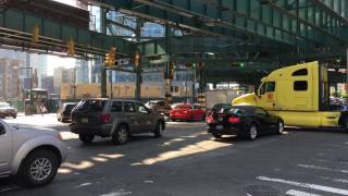 June 12 2017 Queens Plaza NYC Traffic [upl. by Marna47]