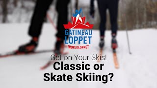 Get on your skis 2  Classic or skate crosscountry skiing [upl. by Supple]