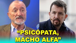 VIRAL BRONCA entre Arturo Pérez Reverte y Pablo Iglesias “Psicópata macho alfa” [upl. by Sindee]