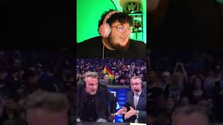 Pat McAfee joins Michael Cole on Monday Night Raw reaction wwe mondaynightraw [upl. by Wylie]