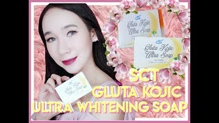 Effective Whitening Soap SCT Gluta Kojic Ultra Soap ♡ Nicole Faller [upl. by Swenson]