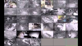 Witson CMS CCTV live 6 remote sites 33 cameras total  Night Mode [upl. by Daus]