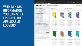 Pottorff Louver Information and Selection Tool LIST [upl. by Steinway]