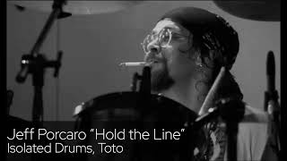 Jeff Porcaro “Hold the Line” Isolated Drums [upl. by Ailaham]