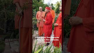 Srimat Swami Gautamananda ji Maharaj at Rkm Porbandar Gujarat President Maharaj ji [upl. by Allekram]