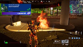 Fortnite  Survive Fire Damage Doom Quests [upl. by Warring410]