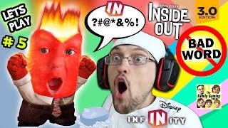 Lets Play DISNEY INFINITY 30 INSIDE OUT 5 Chases Curse Word Mental Notes Phase 1 2  FGTEEV [upl. by Iosep]