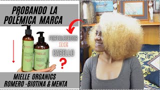 RESEÑA  MIELLE ORGANICS ROMERO Y BIOTINA EN TEXTURA 4a [upl. by Annaitsirhc387]