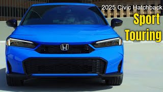 2025 Honda Civic Hatchback Sport Touring in Boost Blue Pearl [upl. by Bordy732]