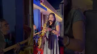 Chumki Saxophonist  Tapas  ￼ O Mere Dil Ke Chain Saxophone shorts [upl. by Weisman]