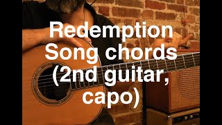 Redemption Song chords  3rd Guitar part with vocals [upl. by Intyrb]