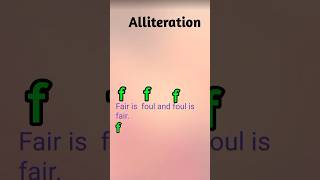 What is Alliteration in Figure of Speech Alliteration figureofspeech alliteration shortfeed [upl. by Euginom]