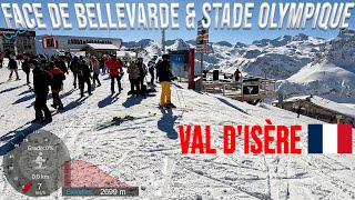 4K Skiing Tignes to Val dIsère via Face de Bellevarde amp Stade Olympique France GoPro HERO11 [upl. by Roux]