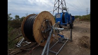 OMAC Italy PullerTensioner set for braking and pulling in MV and HV cables [upl. by Dorrehs145]