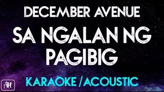 December Avenue  Sa Ngalan Ng Pagibig KaraokeAcoustic Instrumental [upl. by Avi]