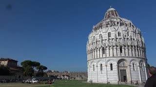 Pisa Baptistery of St John with singing Battistero di San Giovanni con canto [upl. by Eyllek703]