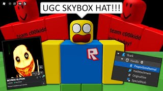 The most insane hat glitch just happened Skybox accessories ROBLOX [upl. by Erreid]