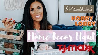 HOME DECOR HAUL  TJMAXX KIRKLANDS BED BATH amp BEYOND [upl. by Willet119]