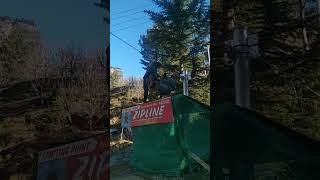 zipline adventure travel travelvlog manali [upl. by Allicerp]